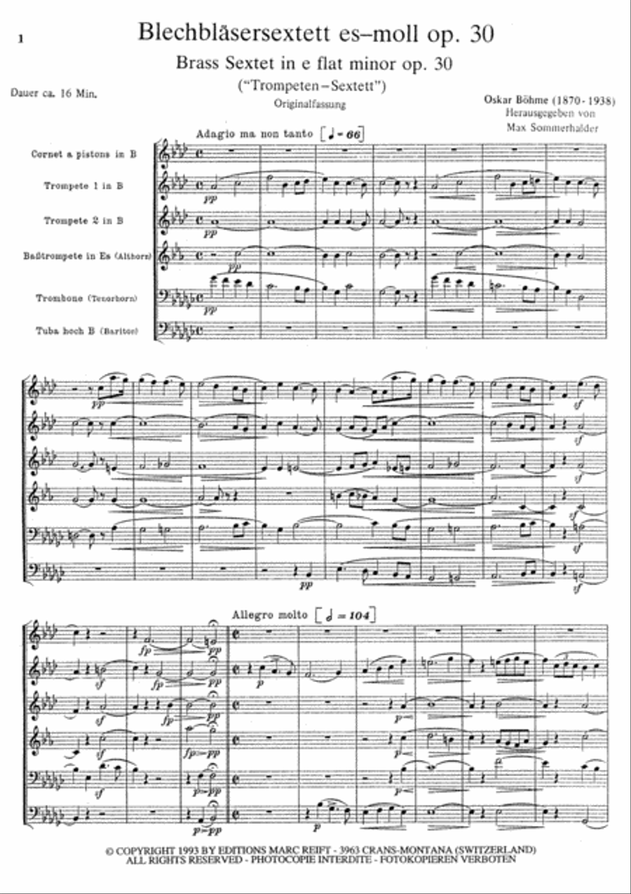 Blechblasersextett Brass Ensemble scores gallery preview page 3