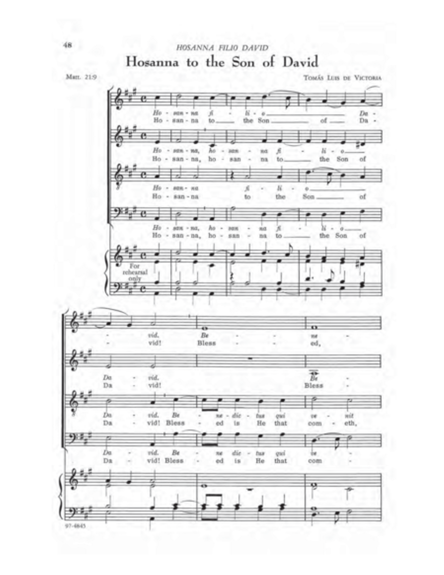 A First Motet Book 4-Part scores gallery preview page 14
