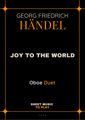 Joy To The World - Oboe Duet (Full Score and Parts)