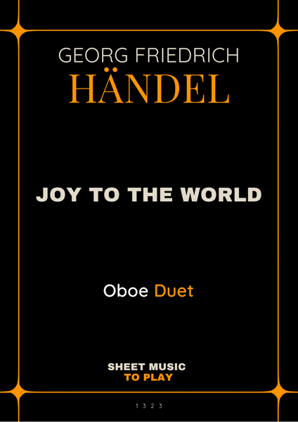 Joy To The World - Oboe Duet (Full Score and Parts) image number null