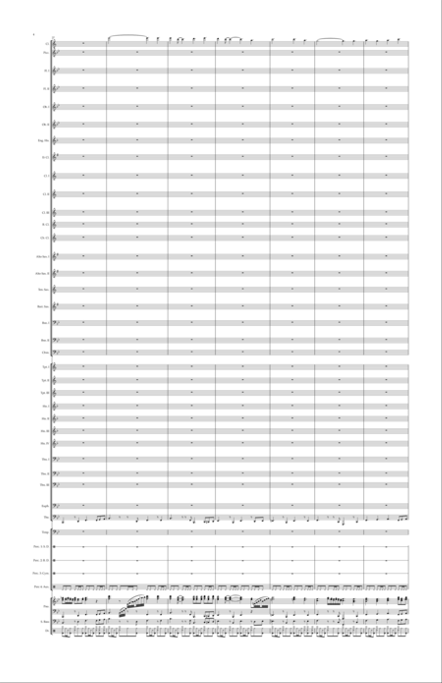 Just a Closer Walk with Thee Concert Band scores gallery preview page 4