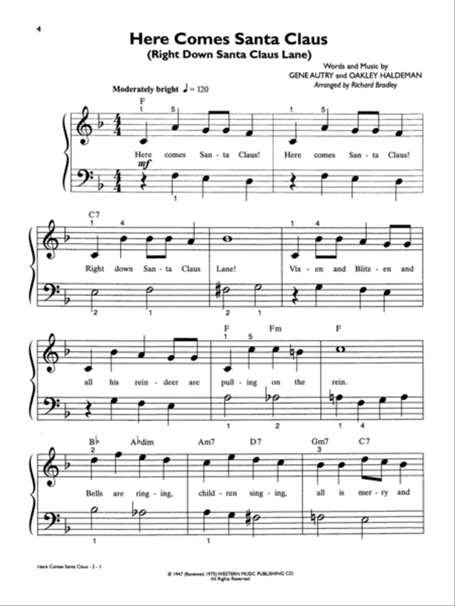 Fun-to-Play Christmas Songs Easy Piano scores gallery preview page 3
