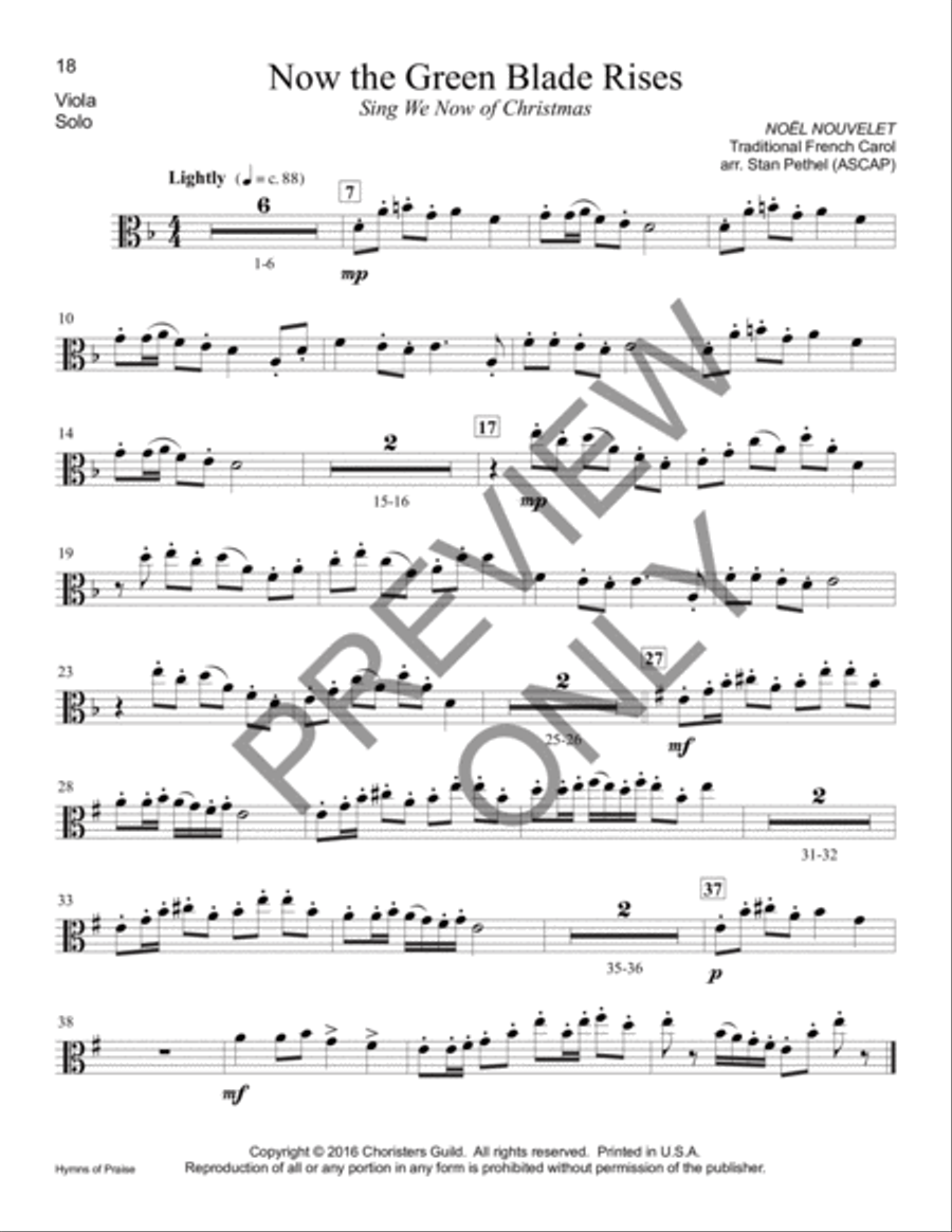 Hymns of Praise - Viola Piano Accompaniment scores gallery preview page 2