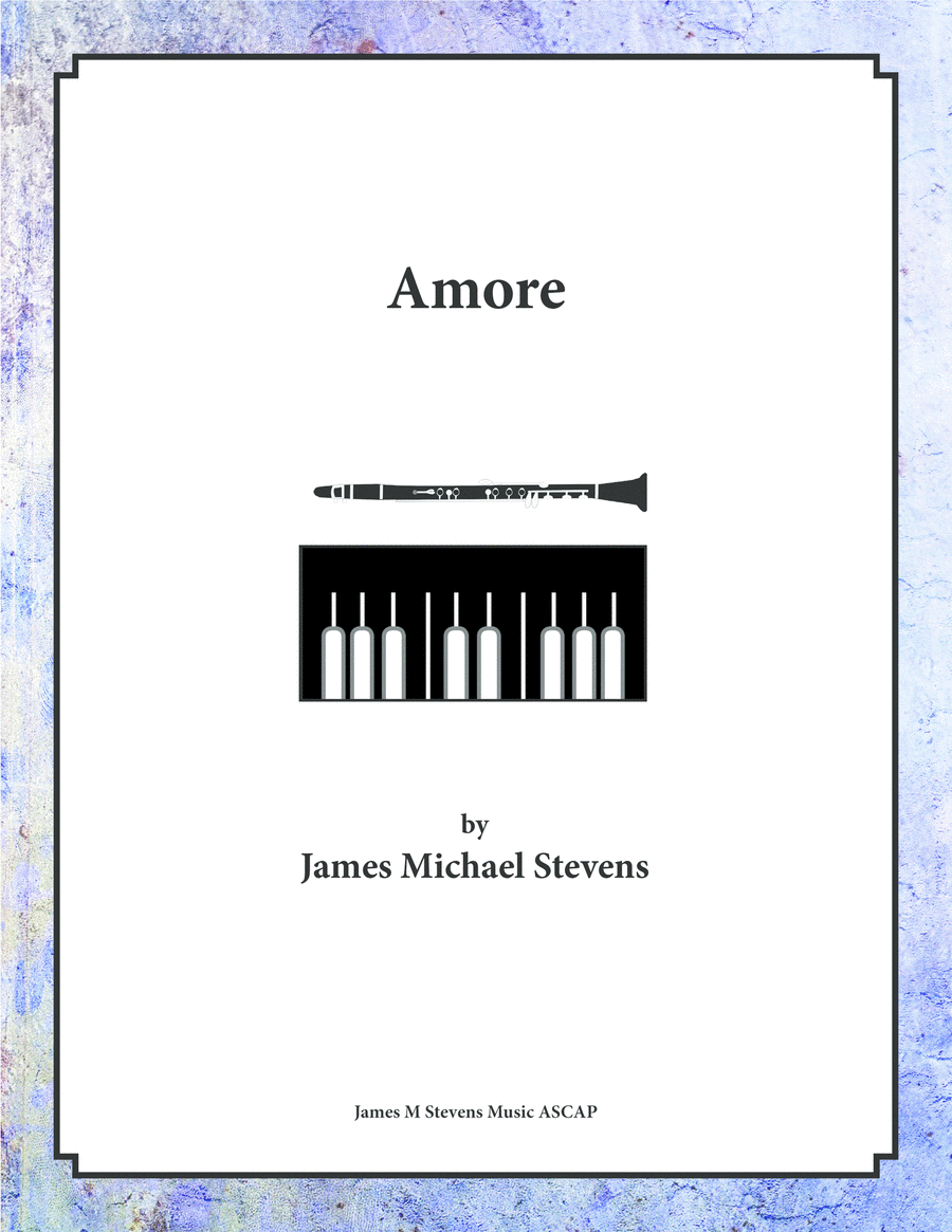 Amore - Clarinet & Piano Clarinet Solo scores gallery preview page 1