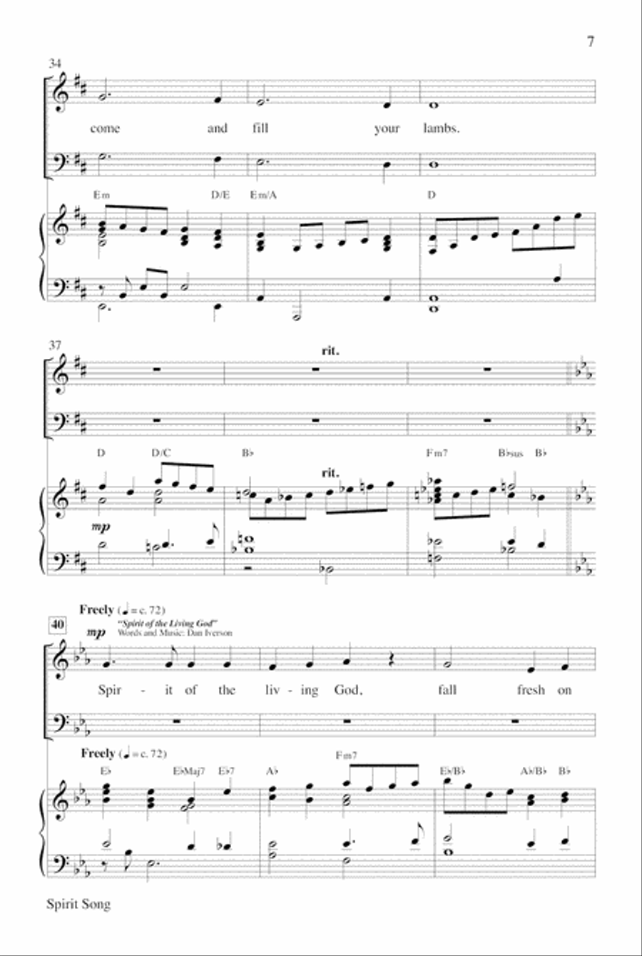 Spirit Song 4-Part scores gallery preview page 7