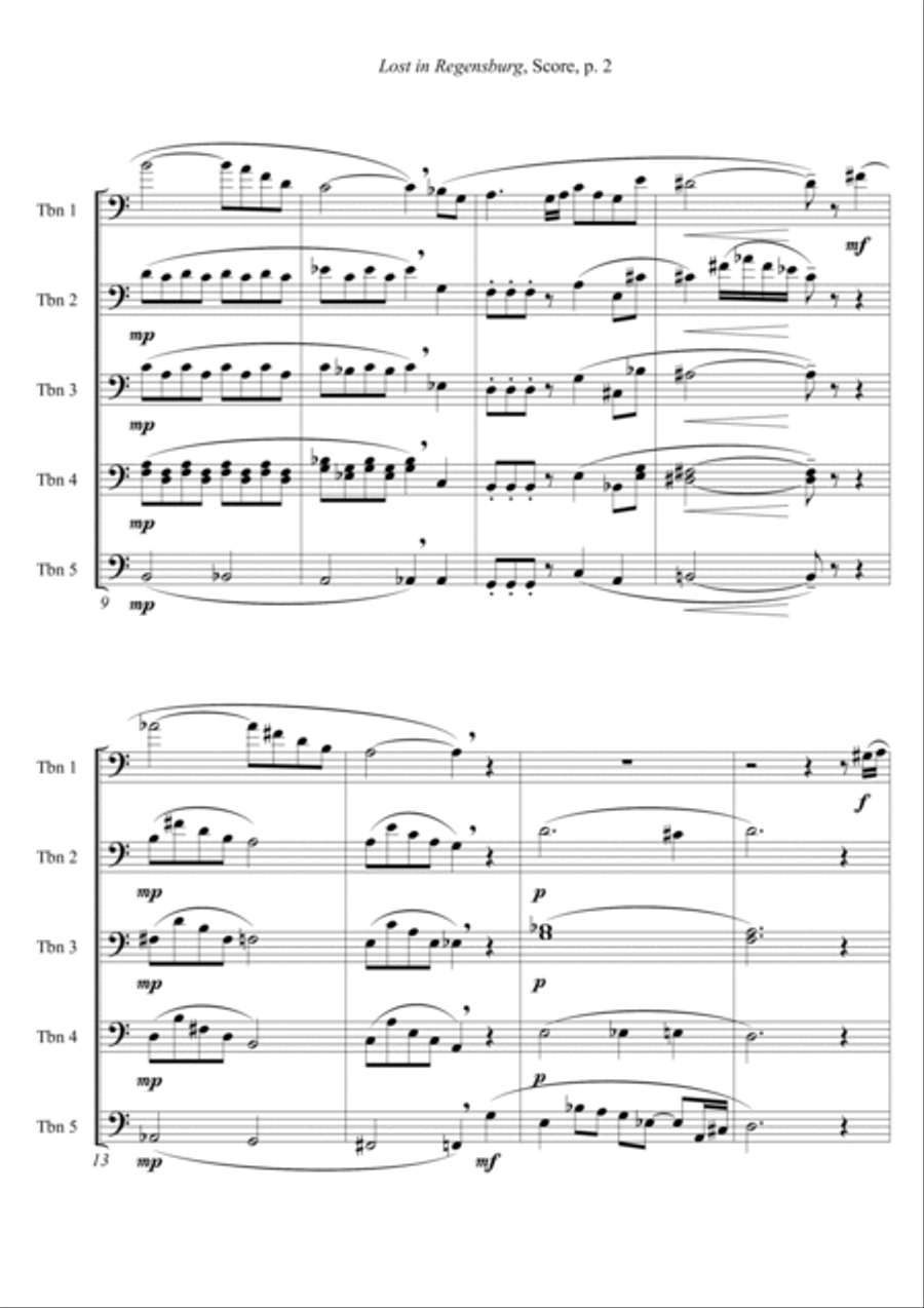 Lost in Regensburg (A4 size) Divisi scores gallery preview page 3