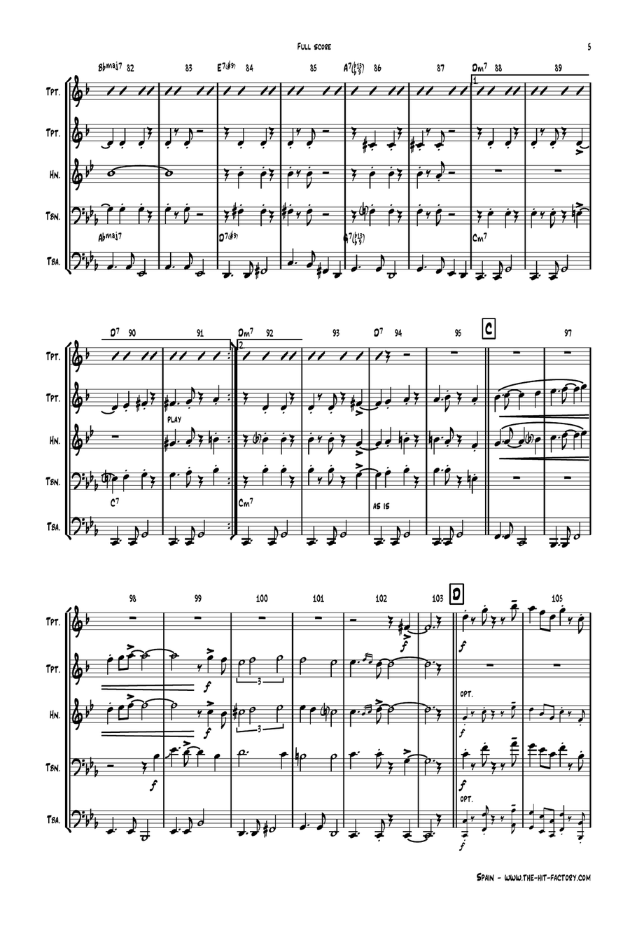 Spain Brass Quintet scores gallery preview page 5
