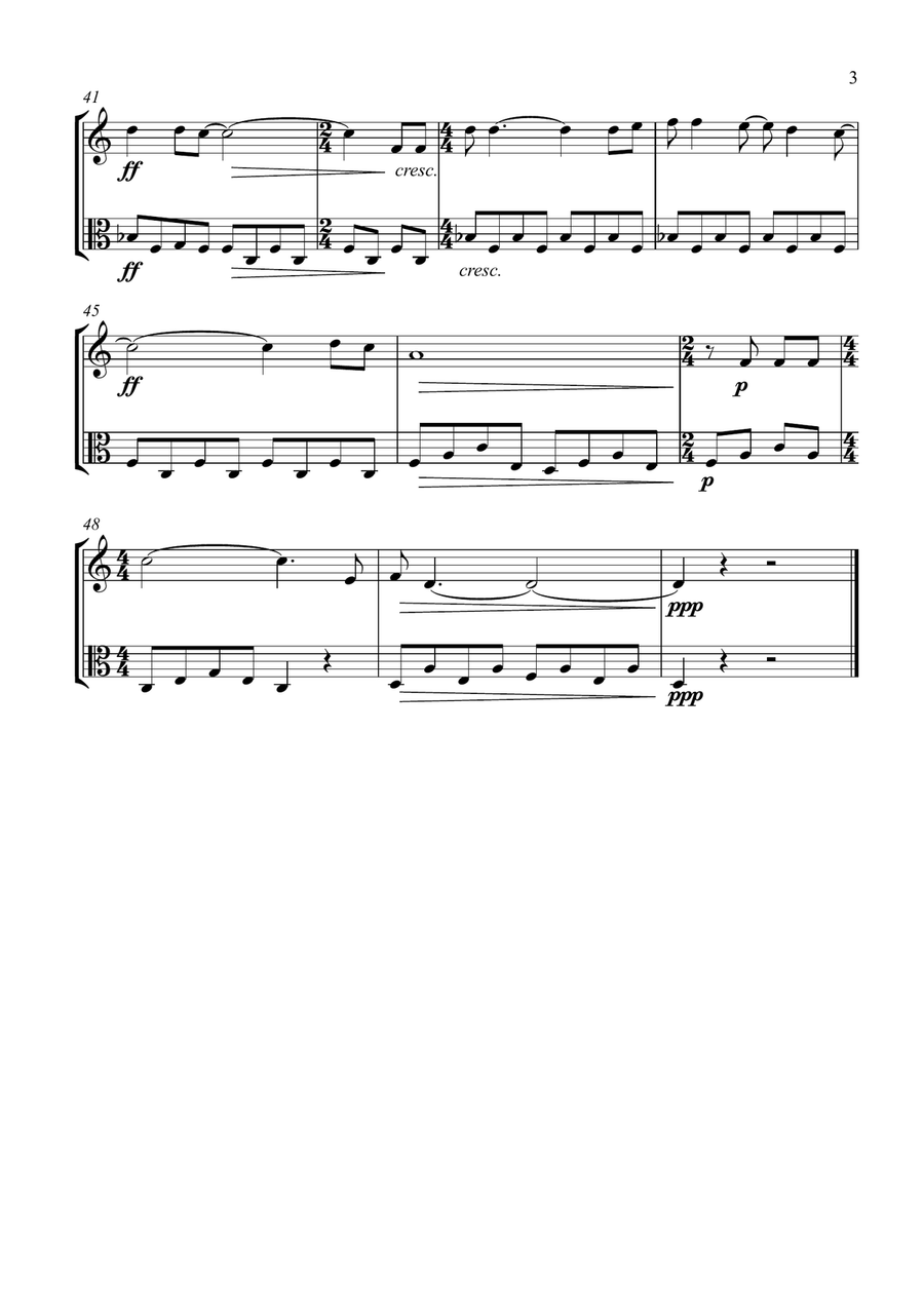 The Sound Of Silence String Duet scores gallery preview page 3