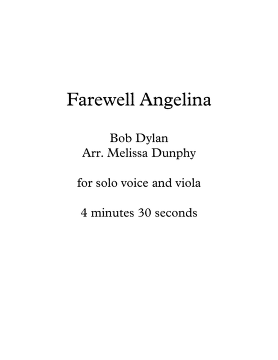 Farewell Angelina