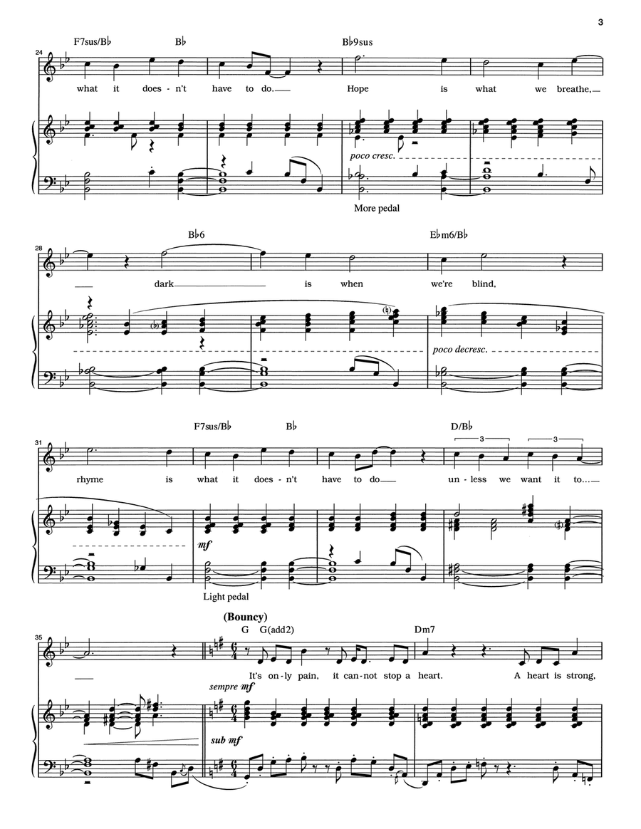 It's Only Life Piano, Vocal scores gallery preview page 3