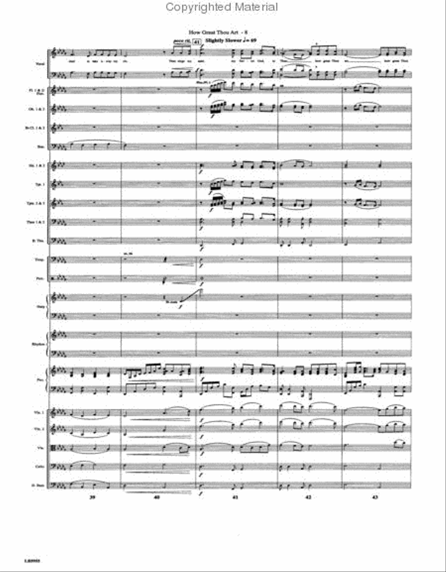 How Great Thou Art Choir scores gallery preview page 3