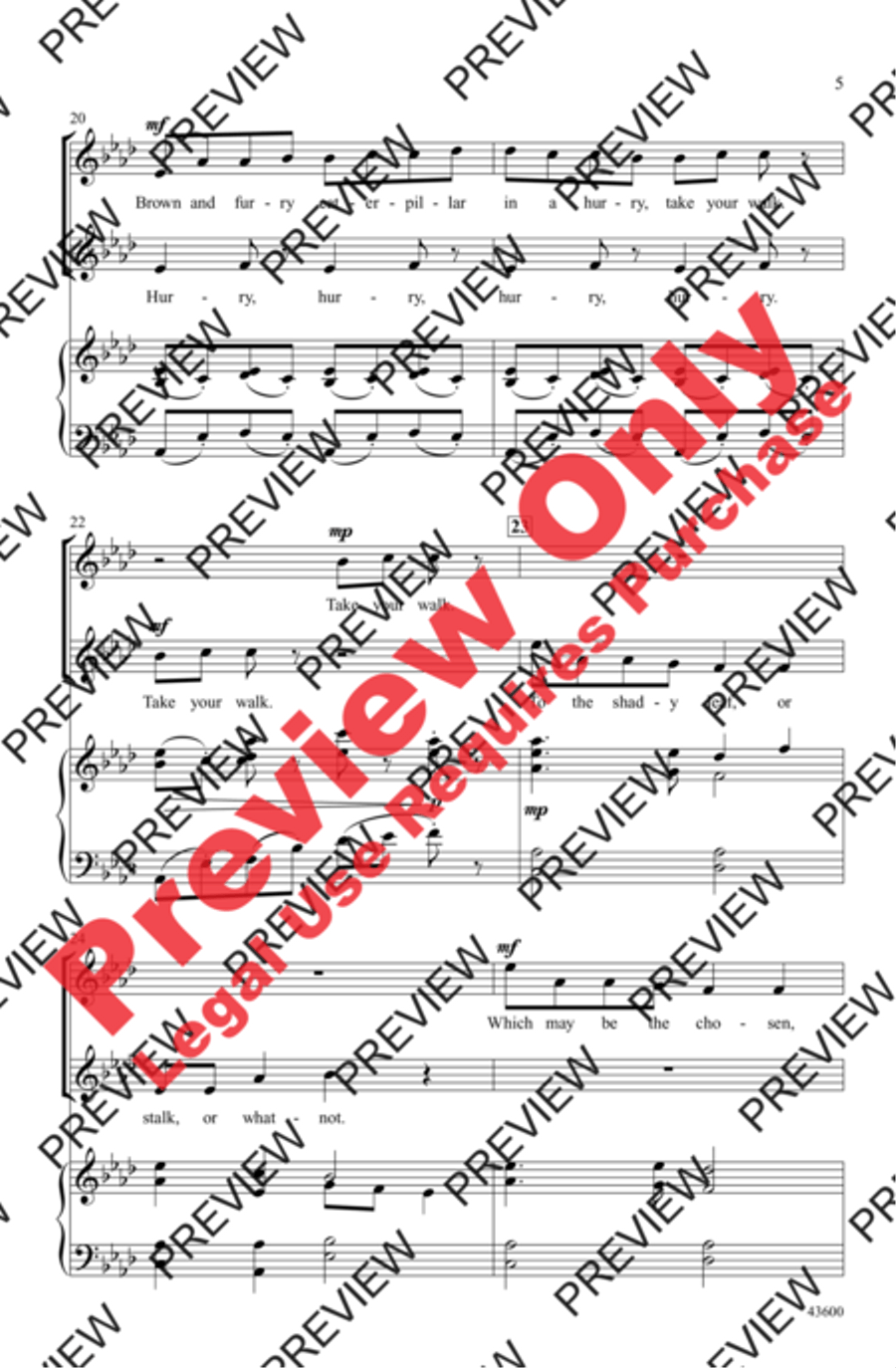 Caterpillar Caterpillar 2-Part scores gallery preview page 5