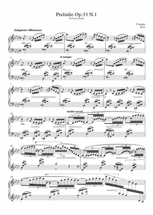 Op.33 Prelude N.1 Adagietto Affettuoso A Flat Major