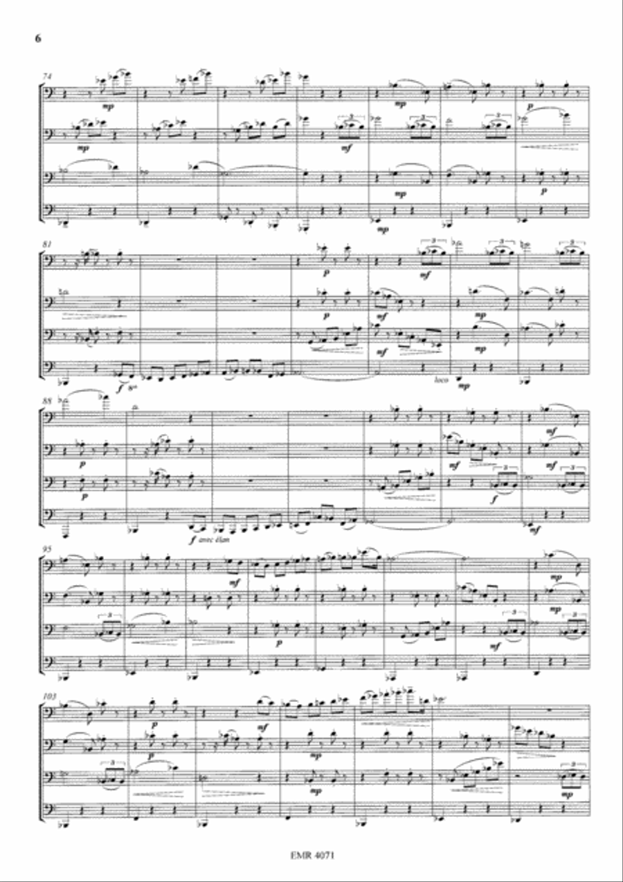 Scenes de Paris Scenes de Paris Tuba Quartet scores gallery preview page 6