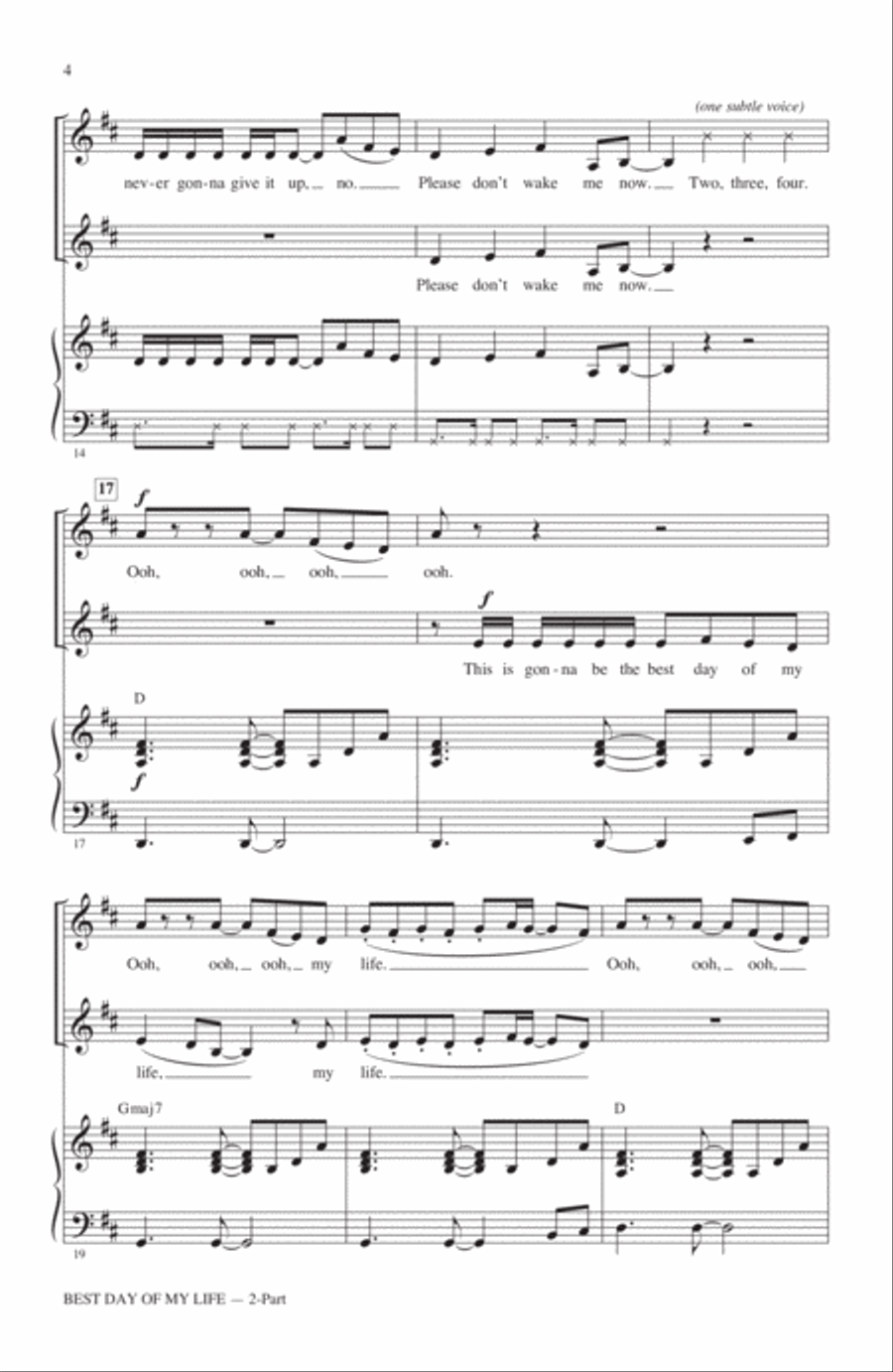 Best Day Of My Life Best Day Of My Life 2-Part scores gallery preview page 3