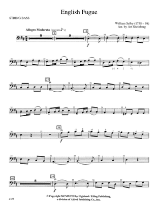 English Fugue: String Bass