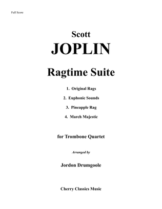 Book cover for Ragtime Suite for Trombone Quartet
