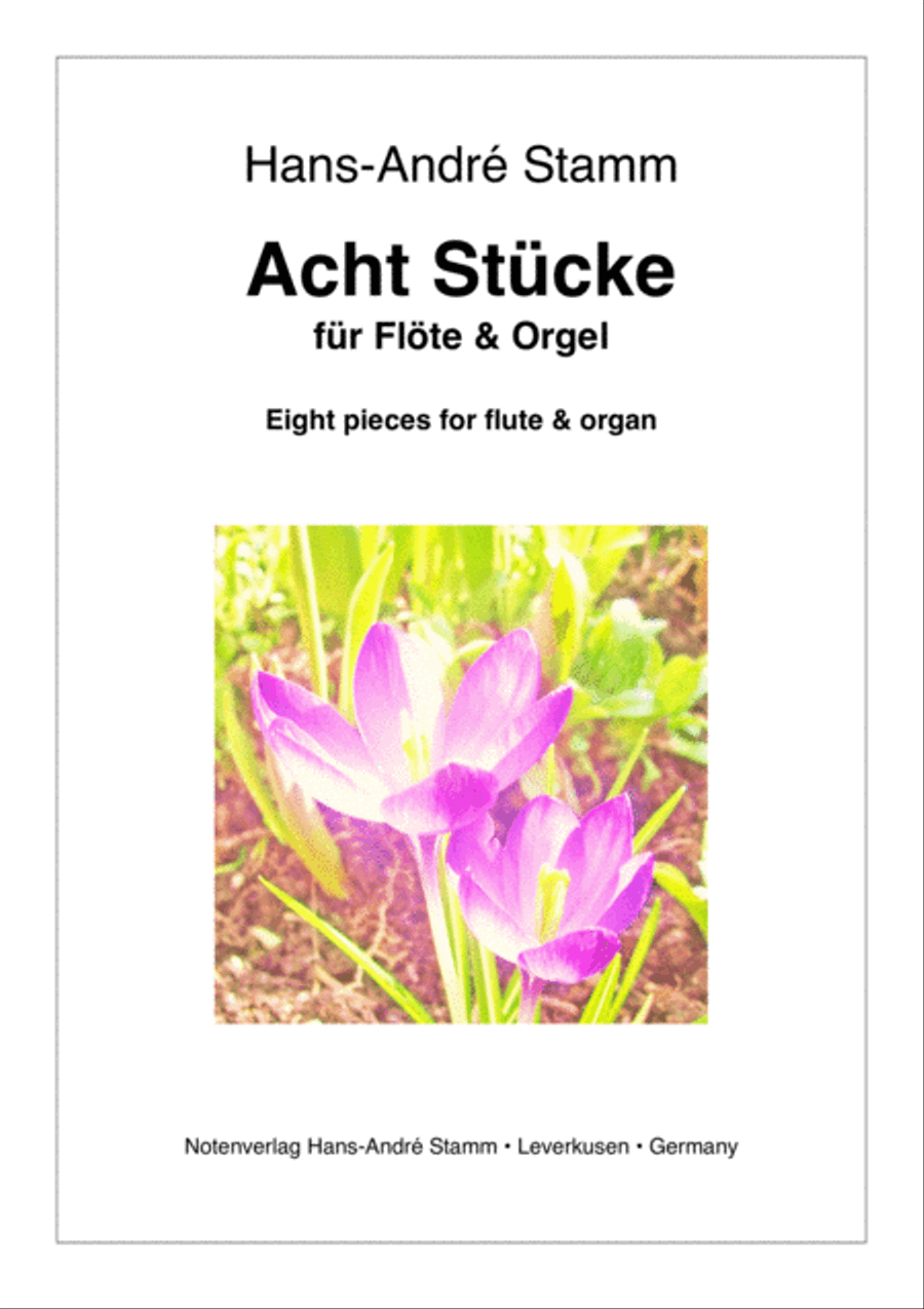 Eight pieces for flute and organ Woodwind Duet scores gallery preview page 1