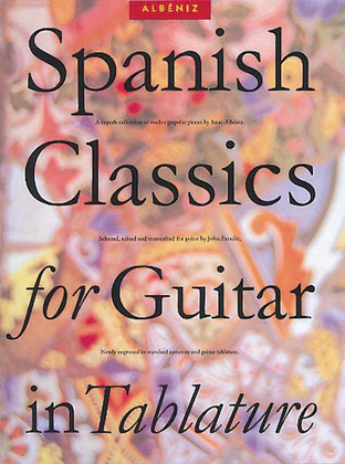 Book cover for Spanish Classics for Guitar in Tablature