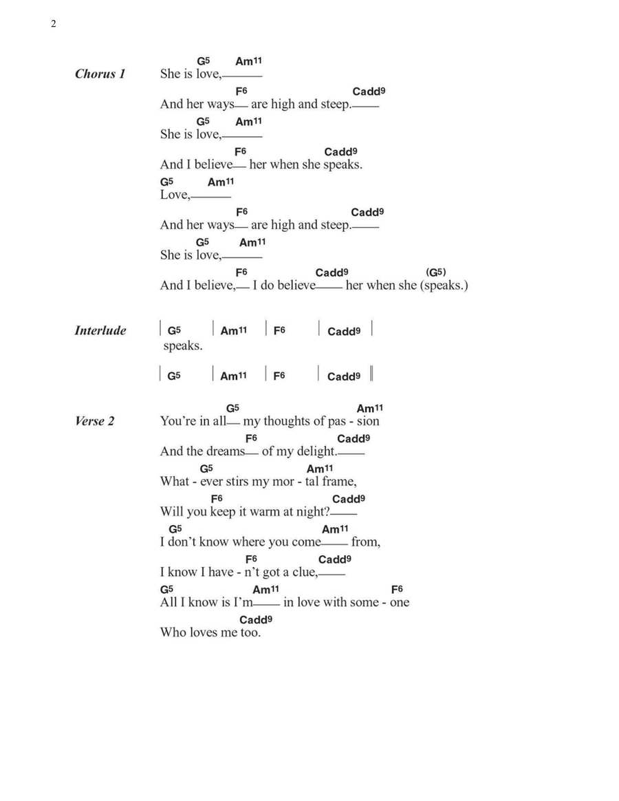 She Is Love Easy Guitar scores gallery preview page 2