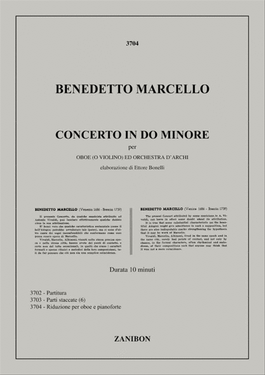 Concerto In Do Minore Per Oboe E Orchestra D'Archi