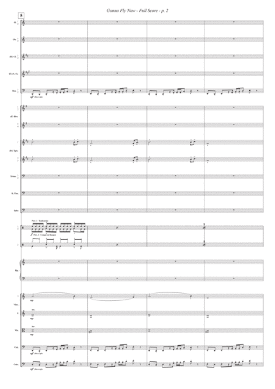 Gonna Fly Now Full Orchestra scores gallery preview page 3