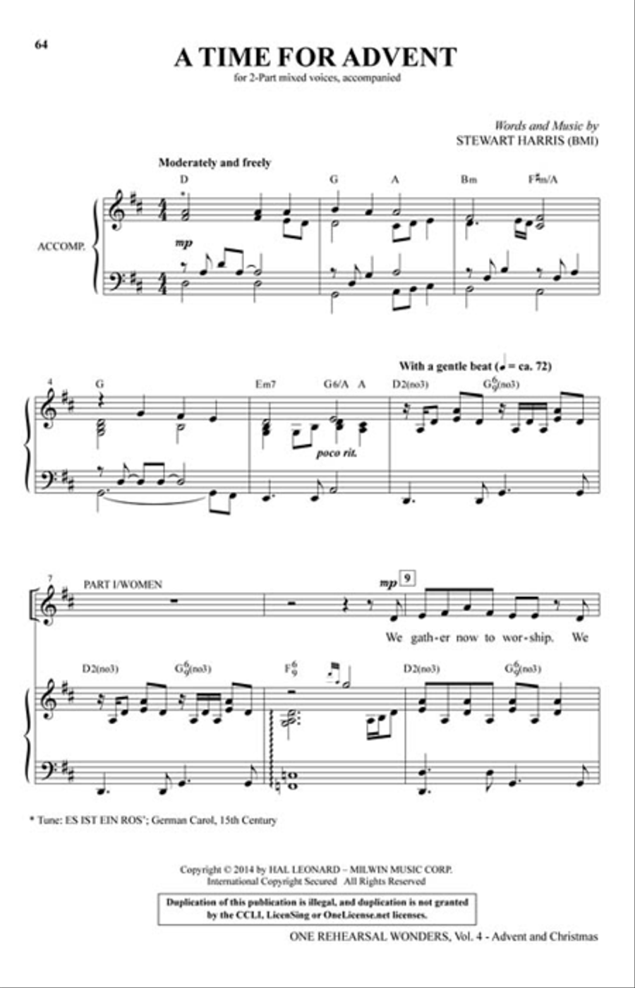 One Rehearsal Wonders, Volume 4 4-Part scores gallery preview page 5