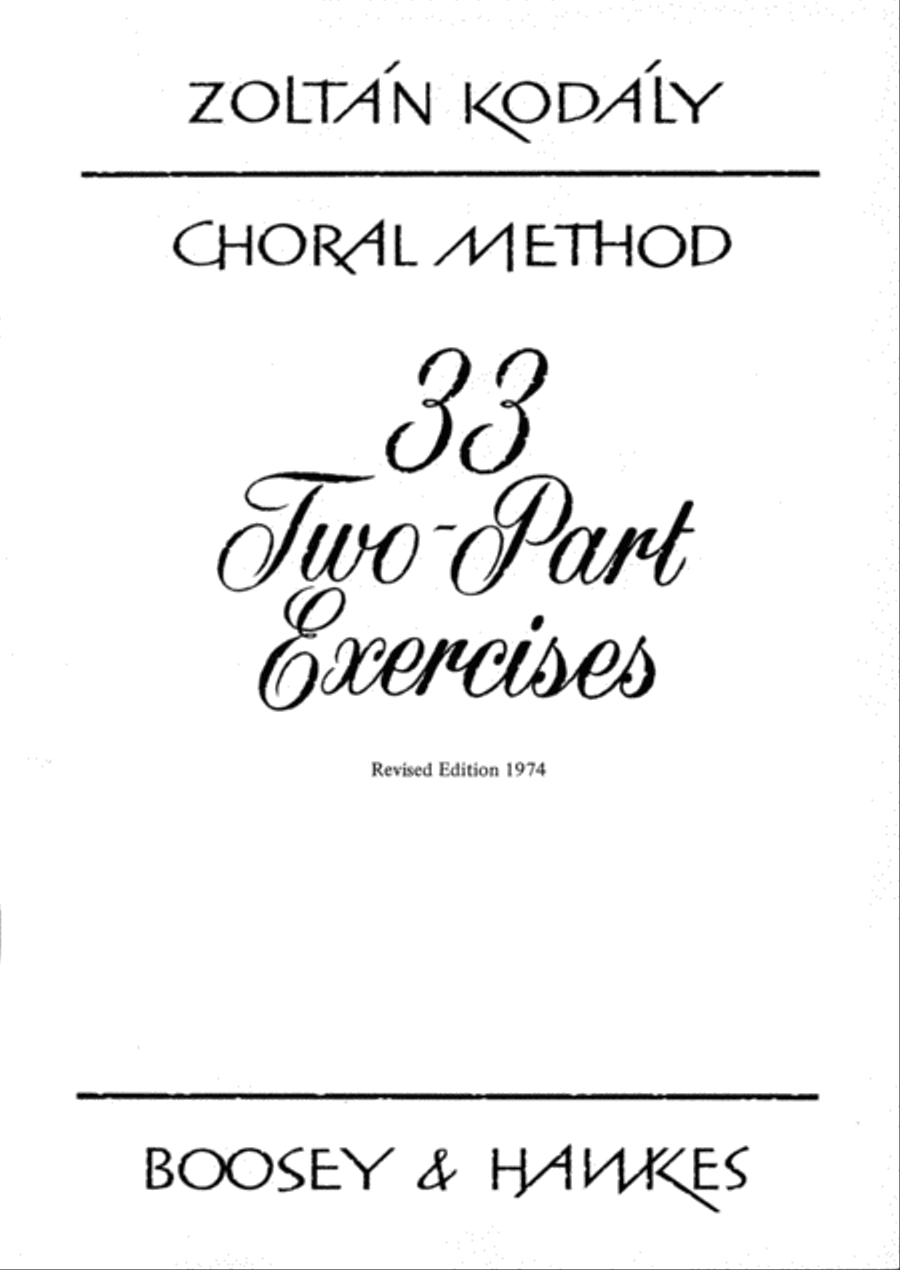 33 Two-Part Exercises 2-Part scores gallery preview page 1
