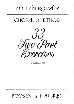 Book cover for 33 Two-Part Exercises