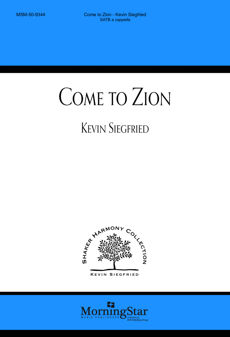 Come to Zion 4-Part scores gallery preview page 1
