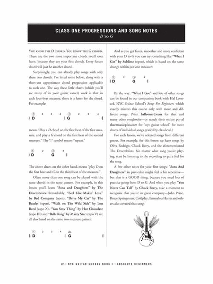 NYC Guitar School Book 1 Guitar scores gallery preview page 9
