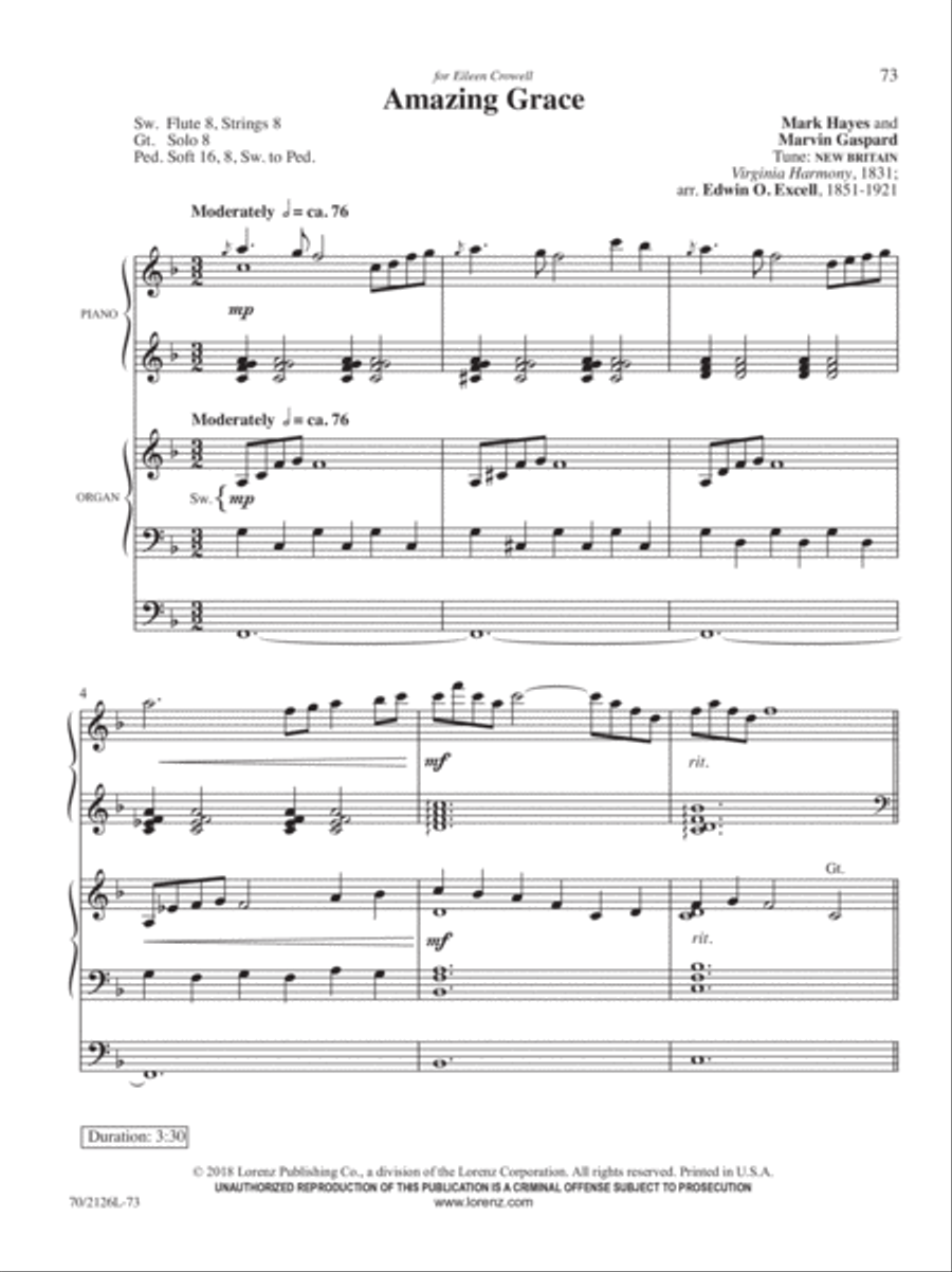 O God, Our Help in Ages Past Organ scores gallery preview page 7