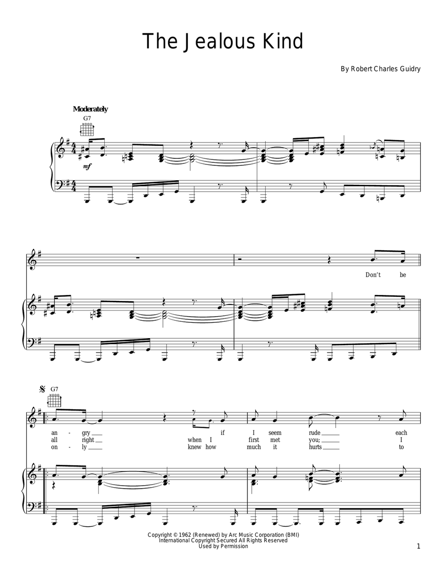 The Jealous Kind The Jealous Kind Acoustic Guitar scores gallery preview page 1