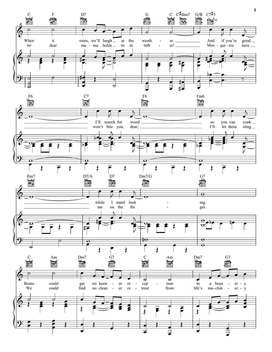 Mountain Greenery Guitar scores gallery preview page 3