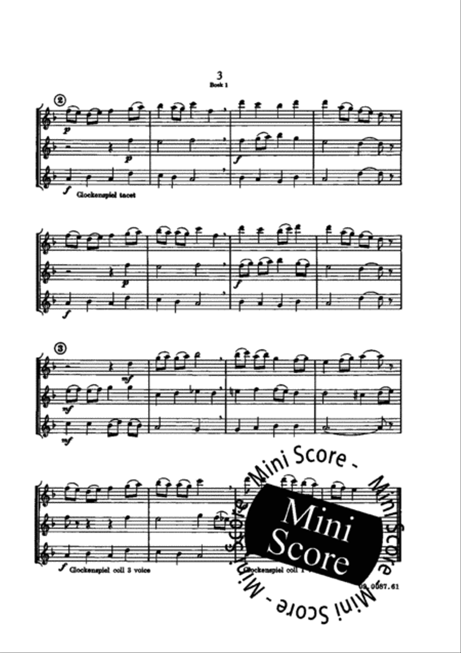 Jeunes Musiciens 1 (Flex 3) Flute Trio scores gallery preview page 7
