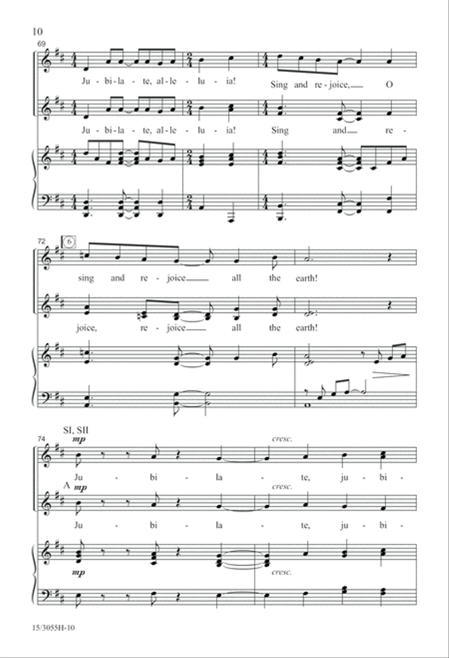 Jubilate, Alleluia! Jubilate, Alleluia! SSA scores gallery preview page 11