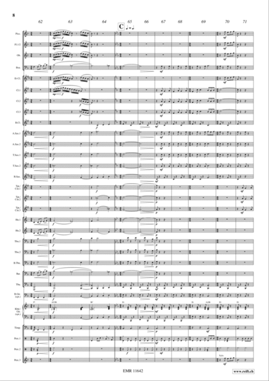 Flight To France Concert Band scores gallery preview page 9
