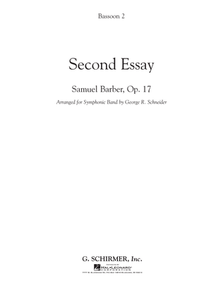 Second Essay - Bassoon 2