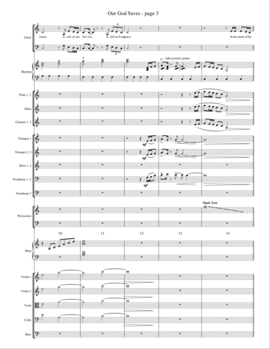 Our God Saves - Full Score Choir scores gallery preview page 3
