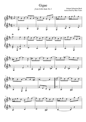 Gigue from Cello Suite No. 1 (Johann Sebastian Bach)