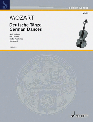 Book cover for German Dances Vol. 2