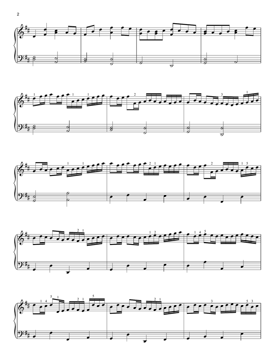 Canon In D Canon In D Piano Solo scores gallery preview page 2