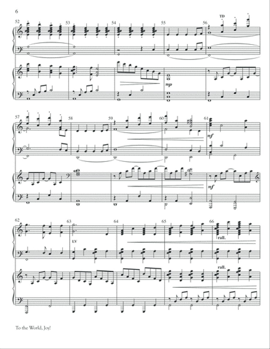 To the World, Joy! To the World, Joy! Piano scores gallery preview page 6