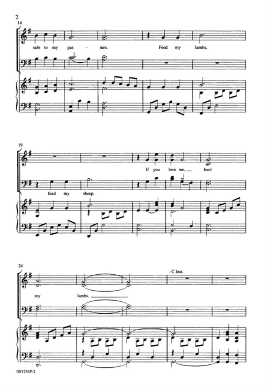 Feed My Lambs 4-Part scores gallery preview page 2