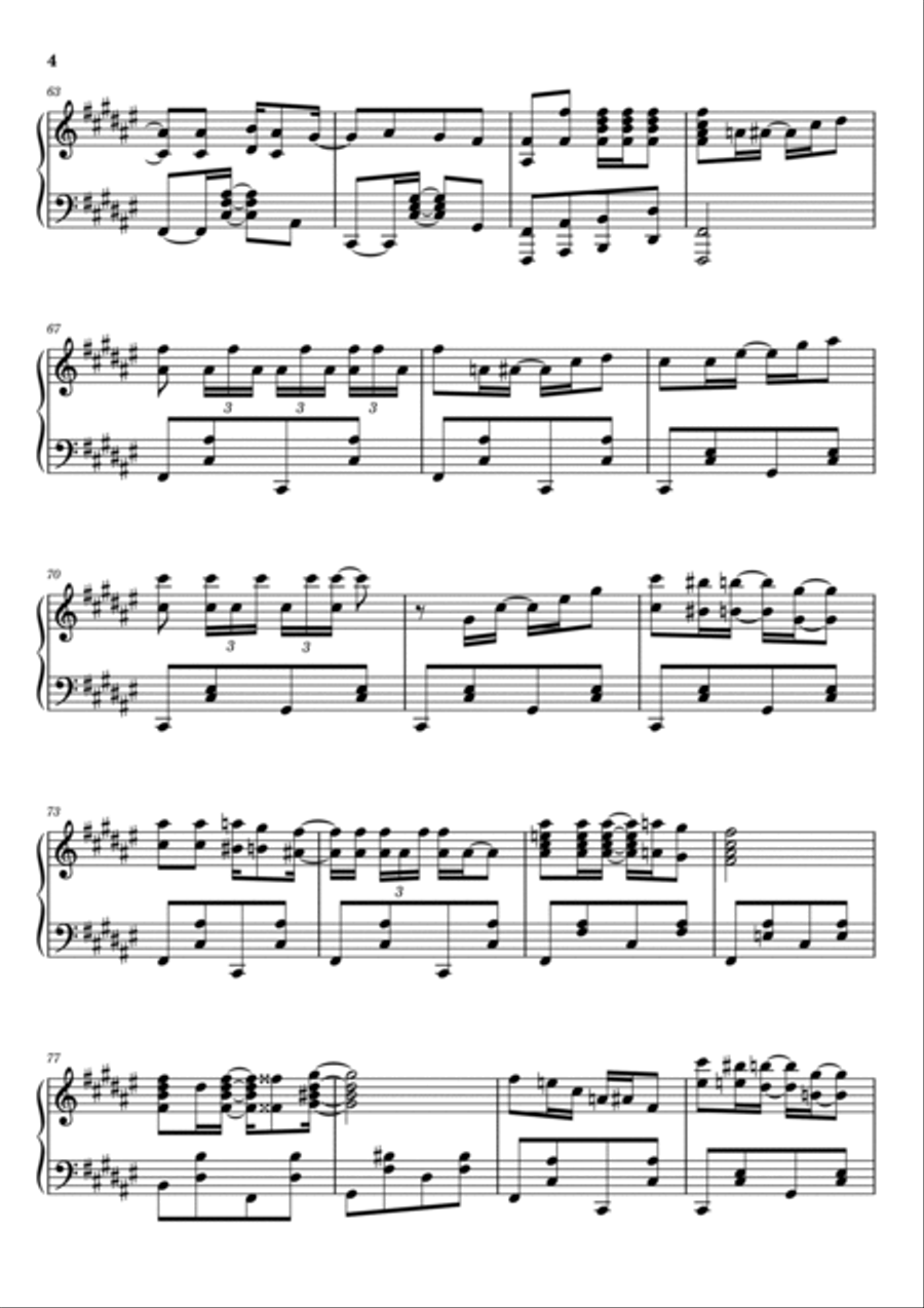 Don't Blame It On Me Don't Blame It On Me Piano Solo scores gallery preview page 4