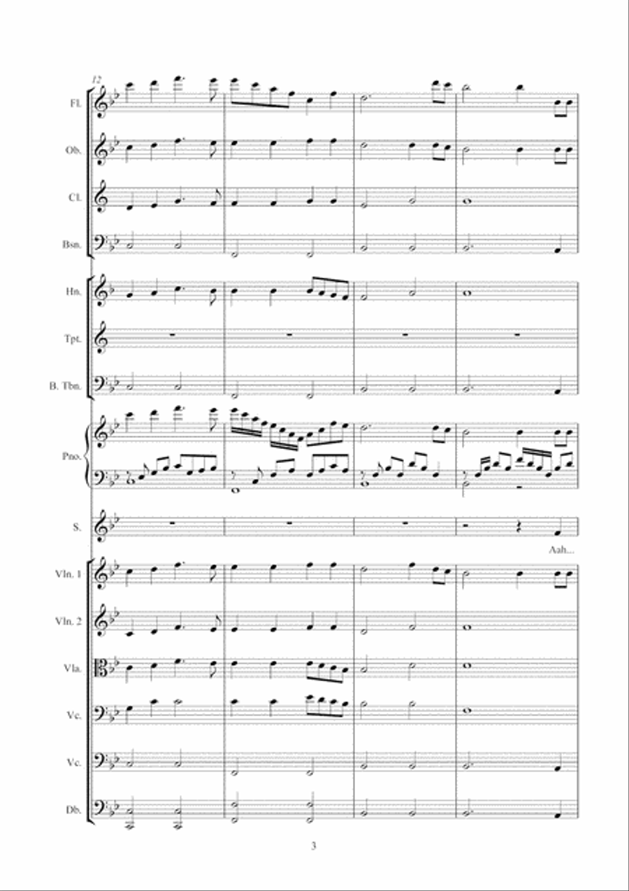 A Moment in Paradise Full Orchestra scores gallery preview page 3