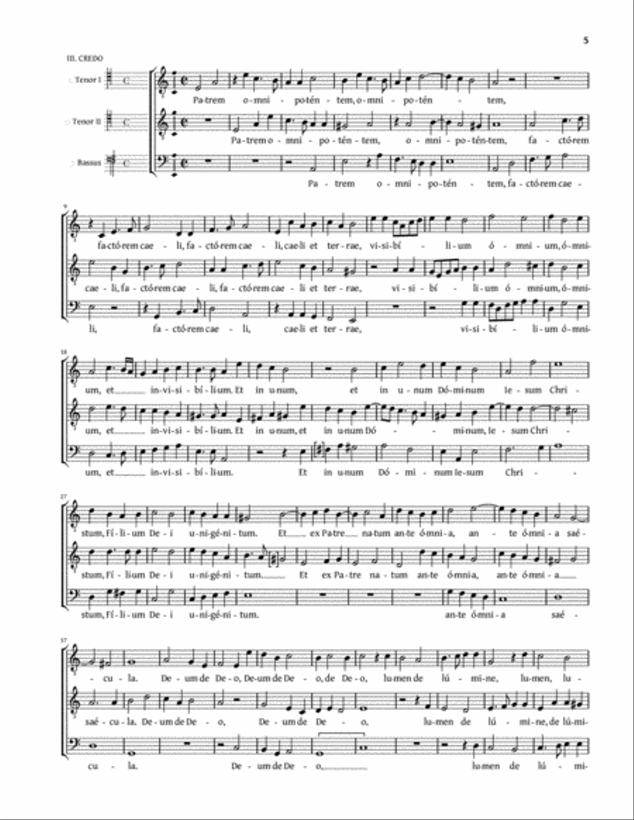 Missa quarti toni a 3 (Gartner) 3-Part scores gallery preview page 5