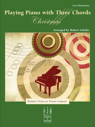 Book cover for Playing Piano with Three Chords -- Christmas