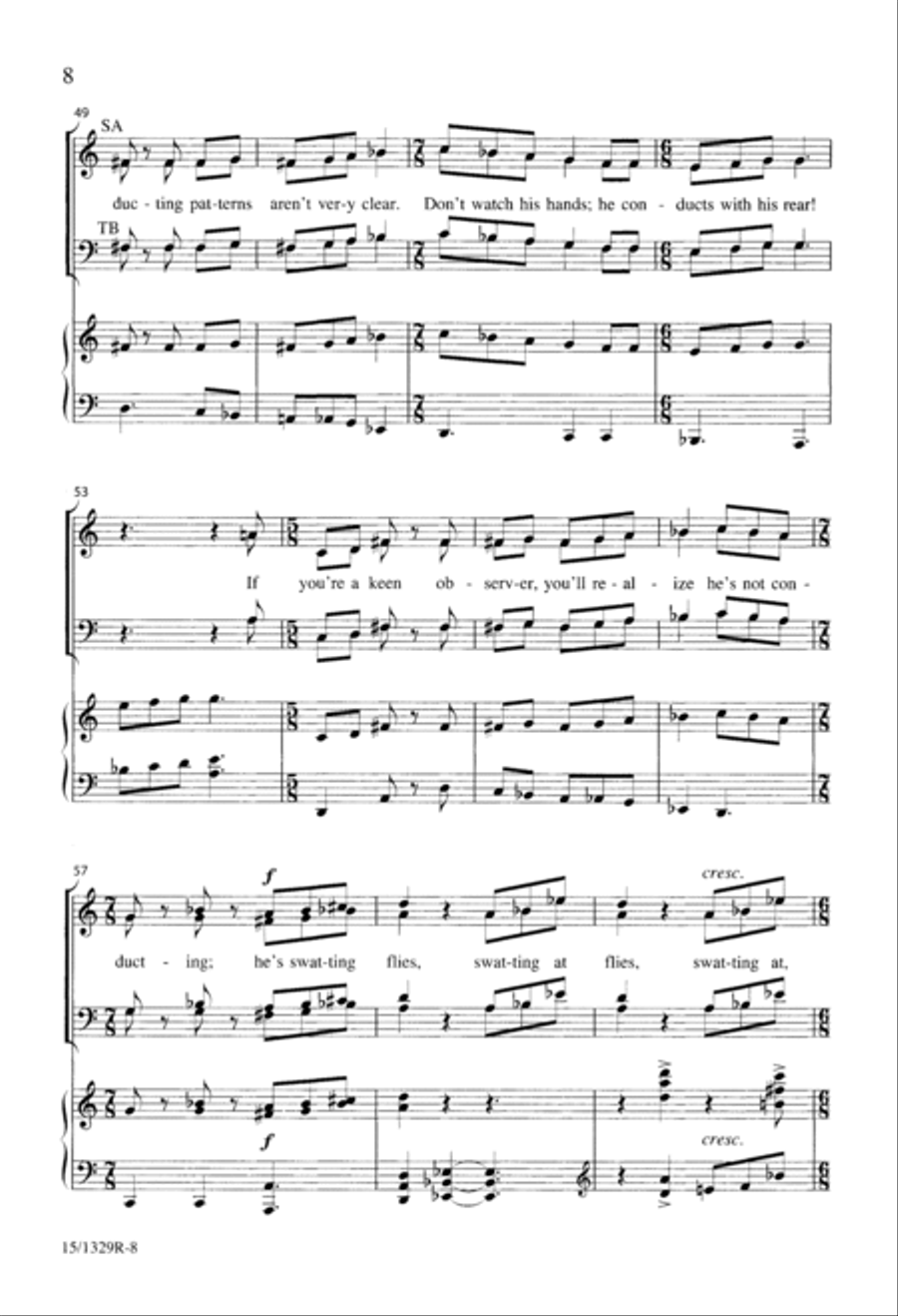 A Chorister's Covert Concert 4-Part scores gallery preview page 8