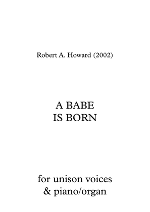 A Babe is Born (Unison version)